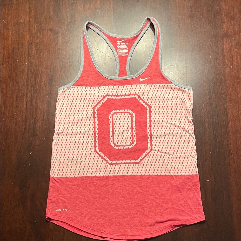 Nike Women's Ohio State Red Tank Top small